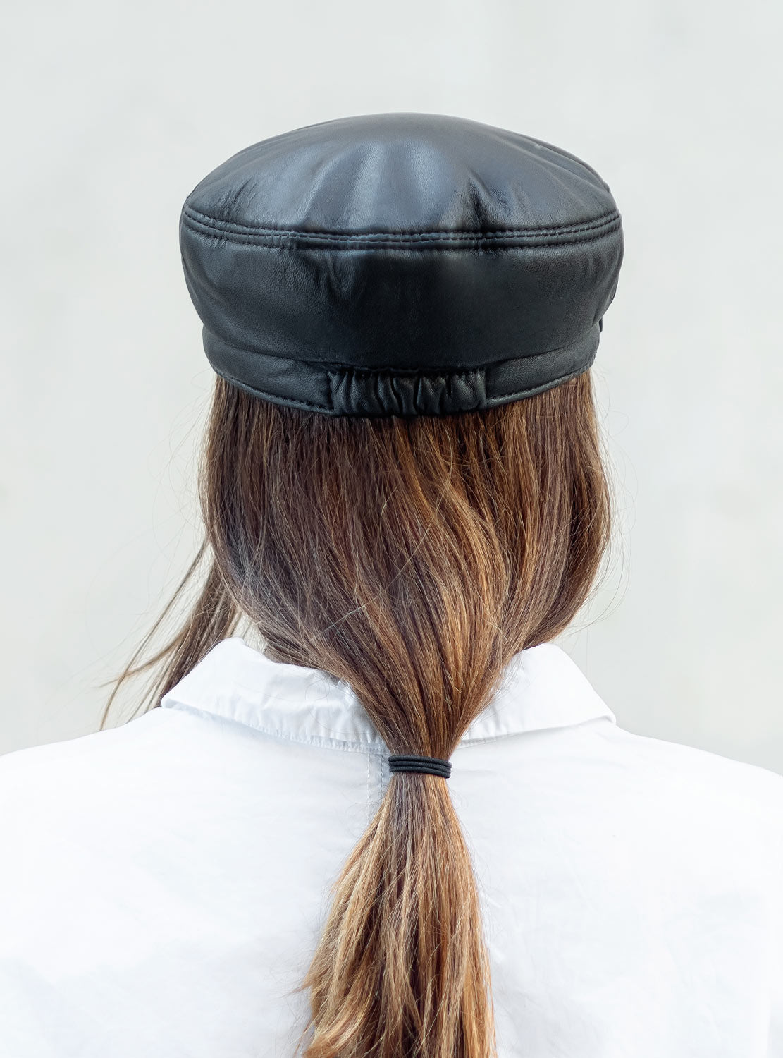 Classic leather cap